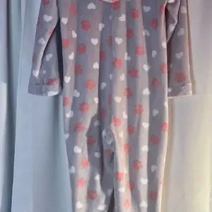 dELiA*s Pajamas Girls Pajamas Cat Zip Onesie Hood Ears Paw